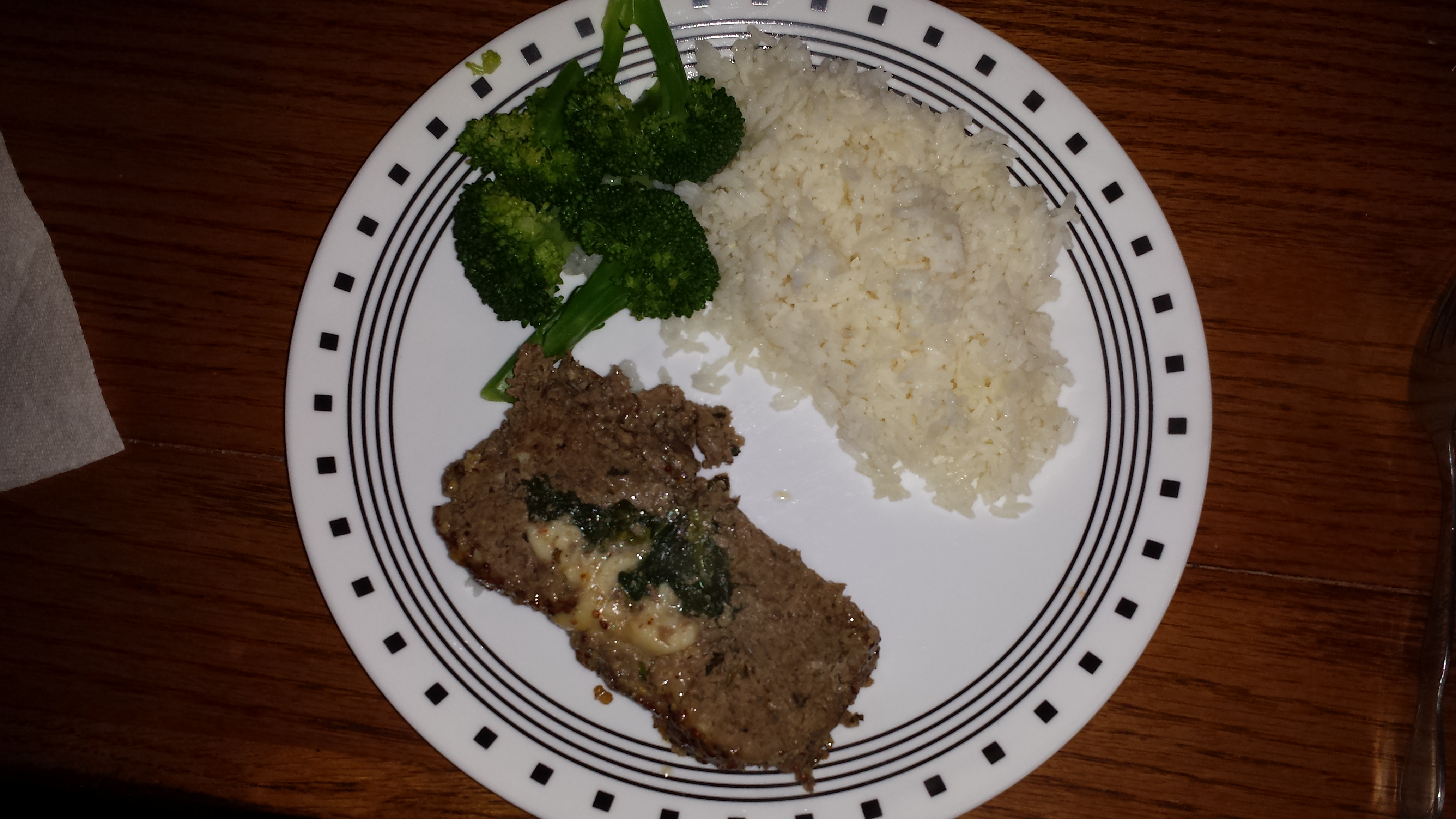 meatloaf spinach provolone